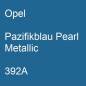 Preview: Opel, Pazifikblau Pearl Metallic, 392A.